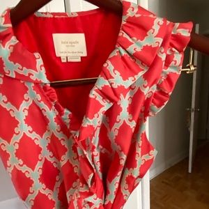 Kate Spade 100% silk wrap dress. Size 10.